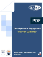 developmental engagement site visit guide line