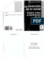 1 3 Danzelot La Invencion de Lo Social Todo El Libro