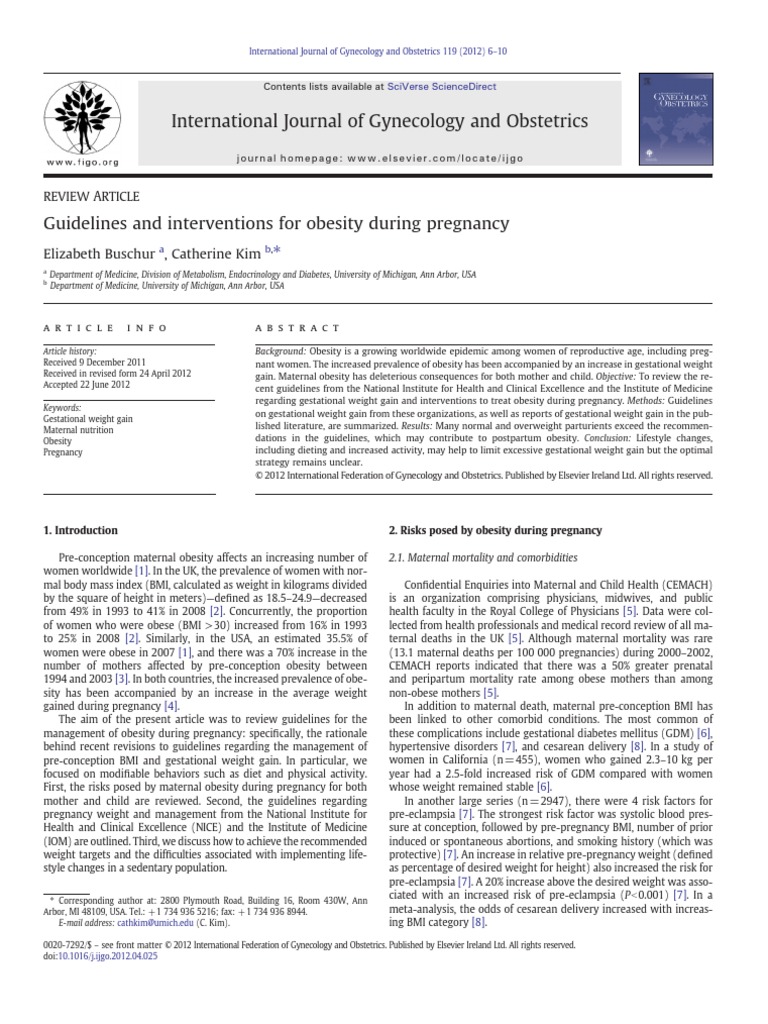 Obesity Guidelines | PDF