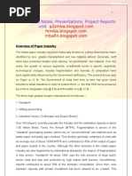 Download Paper Industry Project Report by kamdica SN21339016 doc pdf