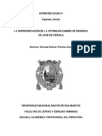 La Representación de La Víctima en Camino de Regreso de José de Piérola