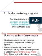 Uvod U Marketing U Trgovini