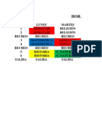 HORARIO 1°C