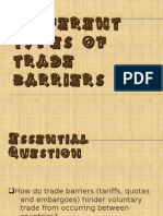Different Types of Trade Barriers