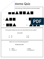 Patterns Assessment