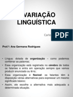 A variação linguística e seus fatores