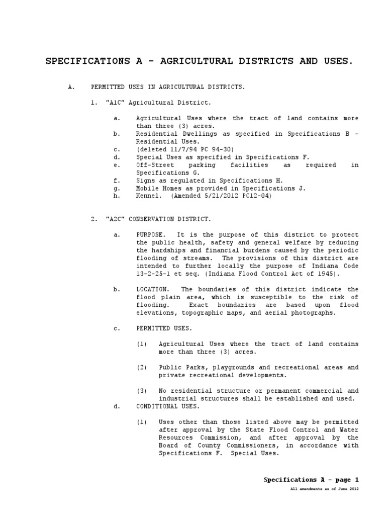 Excerpt From Elkhart County's Zoning Ordinance PDF Intensive Animal