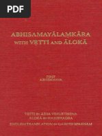 155456984 Gareth Sparham Abhisamayalamkara With Vrtti and Aloka Volume 1 First Abhisamaya
