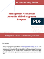 Management Accountant Australia Skilled Migration Program