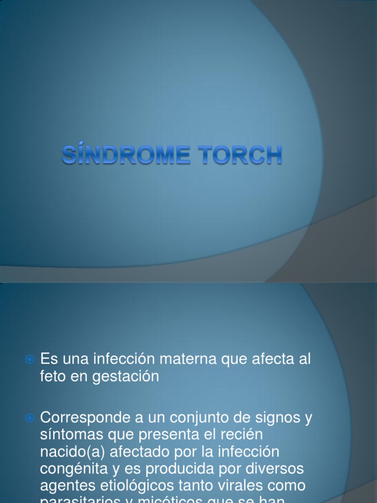 Síndrome TORCH Virus Infección