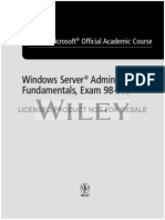 Windows Server Administration Fundamentals, Exam 98-365: Microsoft Official Academic Course