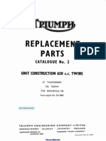 64 Triumph 650 CC Parts Manual