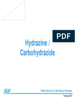 Hydrazine / Carbohydrazide measurement techniques