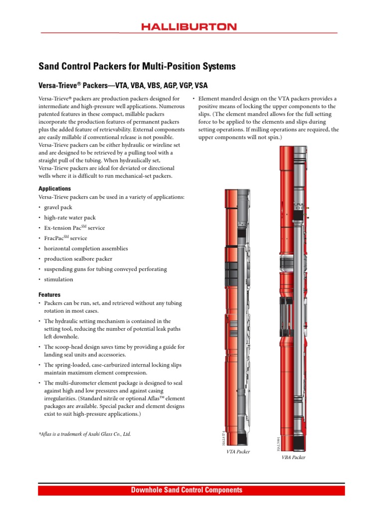 Sand Control Packers Multi-Position Systems | PDF | Machines ...