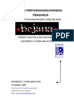 LPJ BEJANA Kepengurusan 2008/2009