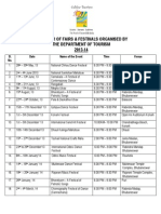 Calendar Fairs & Festivals by Dot 2013-14