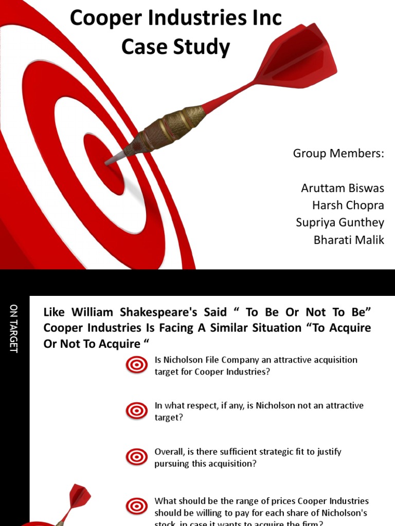 Cooper Industries Presentation PDF Share (Finance) Equity (Finance)