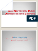 MDx University Dubai Courses