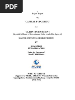 Final Post Evaluation of Capital Budgeting