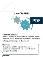 Anomalies - Behavioral Finance