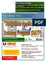 STATISTICAL APPLICATION TRAINING PROGRAM 