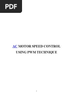 Ac Motor Speed Control Using PWM Technique