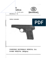 FN Herstal Pistolet Mle 1910 en Cal 7,65 Et 9 Court (En Espagnol)