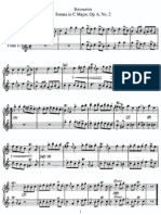 Sonata in C, Op 6 No 2 (2 Flutes)