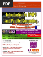 INTRODUCTION TO GPGPU AND PARALLEL COMPUTING (GPU ARCHITECTURE AND CUDA PROGRAMMING MODELS)