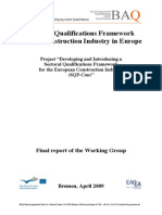  Project “Developing and Introducing a Sectoral Qualifications Framework for the European Construction Industry (SQF-Con)”