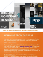 53 Examples of Brilliant Homepage Designs