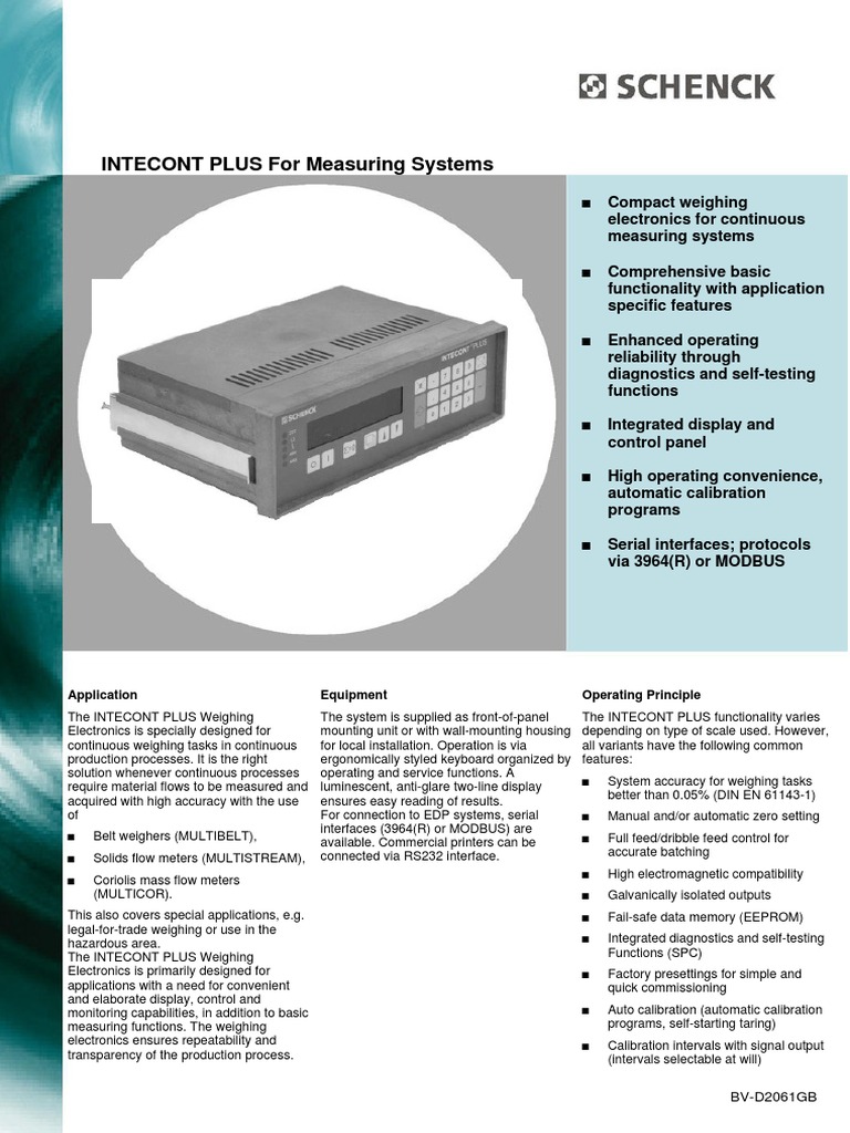 Schenck Fip 401 PDF Flow Measurement Calibration