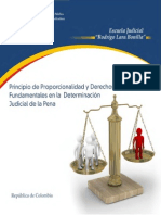 Principio de Proporcionalidad y Derechos Fundamentales en La Determinacion Judicial de La Pena - Colombia