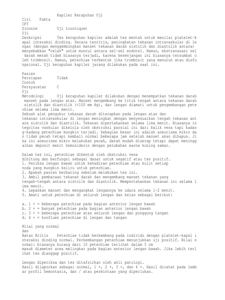 Kapiler Kerapuhan Uji Pdf