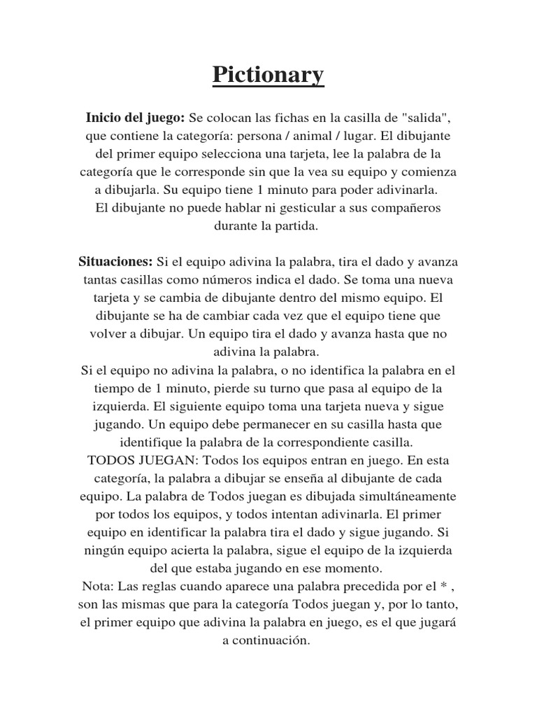 Pictionary | PDF, image size:768x1024