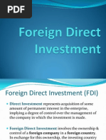 Foreign Direct Investment