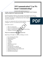 Importance of Communication PDF