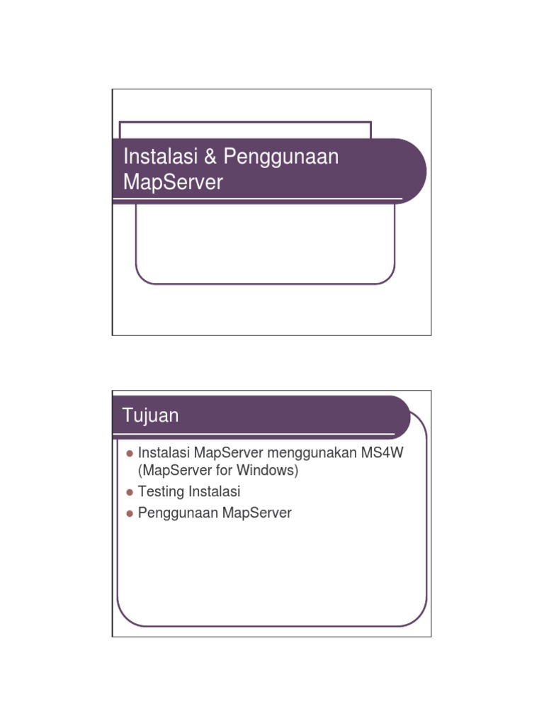 Instalasi & Penggunaan Dan Cara Menginstal MapServer PDF | PDF | Komputer