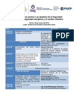 Semana Del Agua: Programa en La PUCP