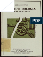 Eli de Gortari - La Metodología - Una Discusión PDF