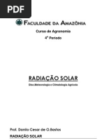 Apostila Prof Danilo - RADIAÇÃO SOLAR