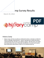 History Camp Survey Results