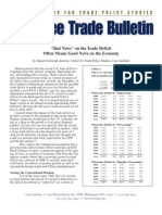 "Bad News" On The Trade Deficit Often Means Good News On The Economy, Cato Free Trade Bulletin No. 14