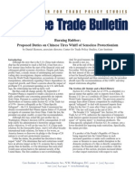 Burning Rubber: Proposed Duties On Chinese Tires Whiff of Senseless Protectionism, Cato Free Trade Bulletin No. 39