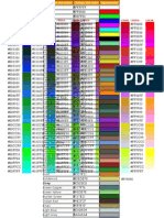Tabla de Colores HTML