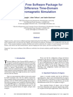 Finite-Difference Time-Domain Electromagnetic Simulation: Angora: A Free Software Package For