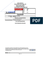 Camshaft Specifications