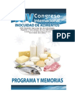 Xiv Memorias Congreso Inocuidad de Alimentos 2012