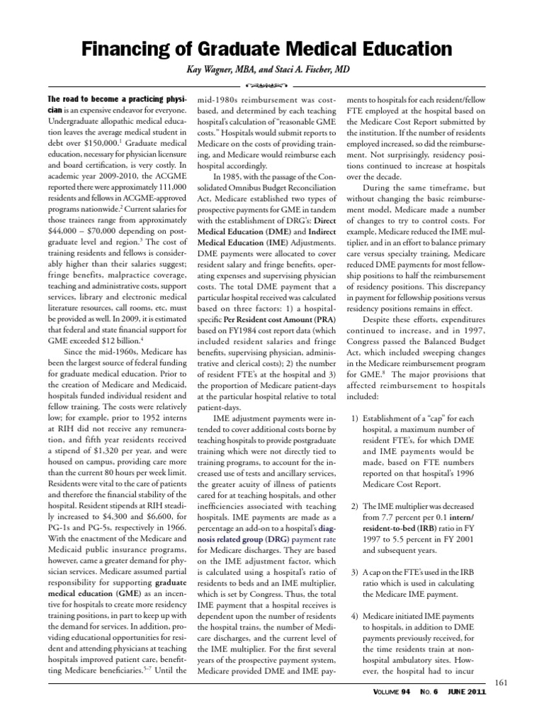 Graduate Medical Education Financing | PDF | Medicare (United States ...