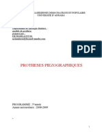 Medecine Dentaire-Protheses Piezographiques